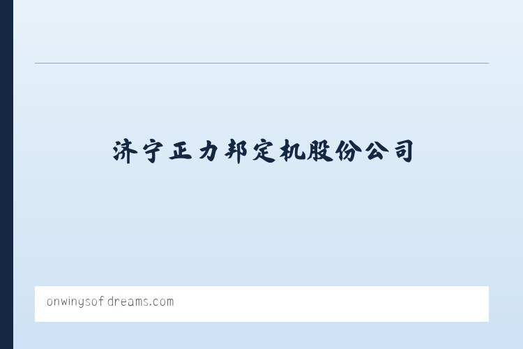 济宁正力邦定机股份公司 列表图